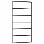 vidaXL Ușă glisantă cu set feronerie 102x205 cm ESG sticlă și aluminiu vidaXL Ușă glisantă cu set feronerie 102x205 cm ESG sticlă și aluminiu