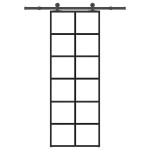 vidaXL Ușă glisantă cu set feronerie, 76x205 cm, sticlă ESG/aluminiu