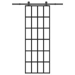 vidaXL Ușă glisantă cu set feronerie, 76x205 cm, sticlă ESG/aluminiu
