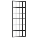 vidaXL Ușă glisantă cu set feronerie, 76x205 cm, sticlă ESG/aluminiu