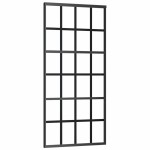 vidaXL Ușă glisantă cu set feronerie, 90x205 cm, sticlă ESG/aluminiu