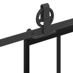 vidaXL Ușă glisantă cu set feronerie, 90x205 cm, sticlă ESG/aluminiu