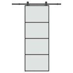 vidaXL Ușă glisantă cu set feronerie, 76x205 cm, sticlă ESG/aluminiu