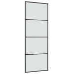 vidaXL Ușă glisantă cu set feronerie, 76x205 cm, sticlă ESG/aluminiu