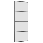 vidaXL Ușă glisantă cu set feronerie, 76x205 cm, sticlă ESG/aluminiu vidaXL Ușă glisantă cu set feronerie, 76x205 cm, sticlă ESG/aluminiu