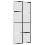 vidaXL Ușă glisantă cu set feronerie, 90x205 cm, sticlă ESG/aluminiu