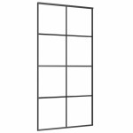 vidaXL Ușă glisantă cu set feronerie 102,5x205 cm sticlă ESG/aluminiu