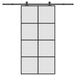 vidaXL Ușă glisantă cu set feronerie 102,5x205 cm sticlă ESG/aluminiu