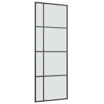 vidaXL Ușă glisantă cu set feronerie, 76x205 cm, sticlă ESG/aluminiu
