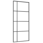 vidaXL Ușă glisantă cu set feronerie, 90x205 cm, sticlă ESG/aluminiu