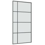vidaXL Ușă glisantă cu set feronerie 102,5x205 cm sticlă ESG/aluminiu vidaXL Ușă glisantă cu set feronerie 102,5x205 cm sticlă ESG/aluminiu