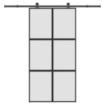 vidaXL Ușă glisantă cu set de feronerie sticlă temperată și aluminiu