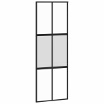 vidaXL Ușă glisantă cu set de feronerie sticlă temperată și aluminiu