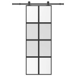 vidaXL Ușă glisantă cu set de feronerie sticlă temperată și aluminiu