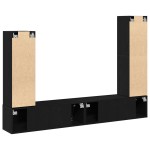 vidaXL Set comodă TV Pe perete 6 pcs Stejar negru 30.5 x 30 x 110 cm