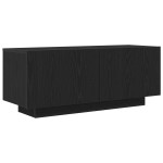Dulap TV vidaXL cu lumini LED, stejar negru, 180x35x40 cm, din lemn prelucrat Dulap TV vidaXL cu lumini LED, stejar negru, 180x35x40 cm, din lemn prelucrat