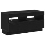 Dulap TV vidaXL cu lumini LED, stejar negru, 180x35x40 cm, din lemn prelucrat Dulap TV vidaXL cu lumini LED, stejar negru, 180x35x40 cm, din lemn prelucrat