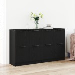 vidaXL Bufet Stejar negru 180 x 30 x 70 cm Lemn compozit