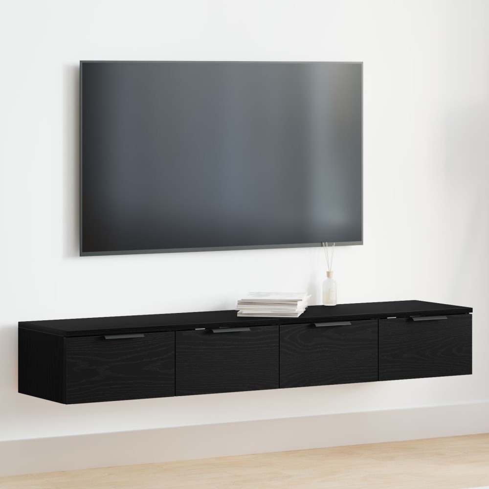 vidaXL Cabițe 2 piese Stejar negru 68x30x20 cm Lemn prelucrat