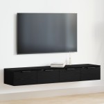 vidaXL Cabițe 2 piese Stejar negru 68x30x20 cm Lemn prelucrat vidaXL Cabițe 2 piese Stejar negru 68x30x20 cm Lemn prelucrat