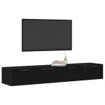 vidaXL Cabițe 2 piese Stejar negru 68x30x20 cm Lemn prelucrat vidaXL Cabițe 2 piese Stejar negru 68x30x20 cm Lemn prelucrat