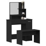 Set masă de toaletă vidaXL din stejar negru Set masă de toaletă vidaXL din stejar negru