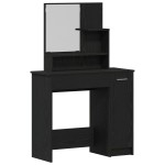 Set masă de toaletă vidaXL din stejar negru Set masă de toaletă vidaXL din stejar negru