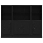 vidaXL Highboard Stejar Negru Lemn compozit vidaXL Highboard Stejar Negru Lemn compozit