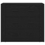 vidaXL Bufet cu sertar Stejar Negru 160 x 33 x 70 cm Lemn compozit vidaXL Bufet cu sertar Stejar Negru 160 x 33 x 70 cm Lemn compozit