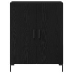 vidaXL Bufet Stejar Negru 69,5 x 34 x 180 cm Lemn compozit
