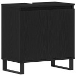 vidaXL Set de mobilier pentru baie cu ușă 3 pcs Negru 30 x 30 x 190 cm vidaXL Set de mobilier pentru baie cu ușă 3 pcs Negru 30 x 30 x 190 cm