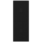 vidaXL Dulap montat pe perete 2 pcs Stejar negru 69.5 x 34 x 90 cm