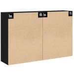 vidaXL Cabinet suspendat 2 pcs stejar artizanal 160 x 34 x 90 cm vidaXL Cabinet suspendat 2 pcs stejar artizanal 160 x 34 x 90 cm