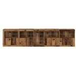 vidaXL Bufet cu lumini LED Lemn vechi 283x37x67 cm Lemn prelucrat vidaXL Bufet cu lumini LED Lemn vechi 283x37x67 cm Lemn prelucrat