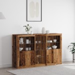 Bufet vidaXL cu Lămpi LED Lemn vechi 162x37x100 cm Lemn prelucrat Bufet vidaXL cu Lămpi LED Lemn vechi 162x37x100 cm Lemn prelucrat