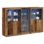 Bufet vidaXL cu Lămpi LED Lemn vechi 162x37x100 cm Lemn prelucrat Bufet vidaXL cu Lămpi LED Lemn vechi 162x37x100 cm Lemn prelucrat