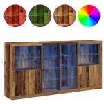 Pardoseală vidaXL cu LED-uri Lemn vechi 202x37x100 cm Lemn prelucrat Pardoseală vidaXL cu LED-uri Lemn vechi 202x37x100 cm Lemn prelucrat