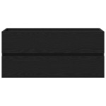 vidaXL Dulap cu Chiuvetă Stejar negru 100 x 39 x 62 cm Lemn compozit