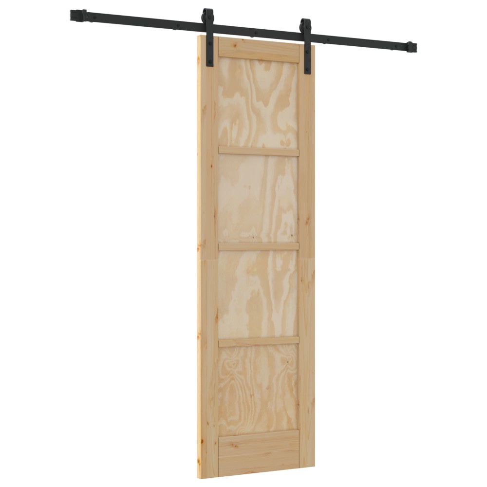 Ușă glisantă vidaXL cu Set de accesorii 61x198.5 cm Lemn masiv de pin