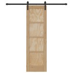 Ușă glisantă vidaXL cu Set de accesorii 61x198.5 cm Lemn masiv de pin