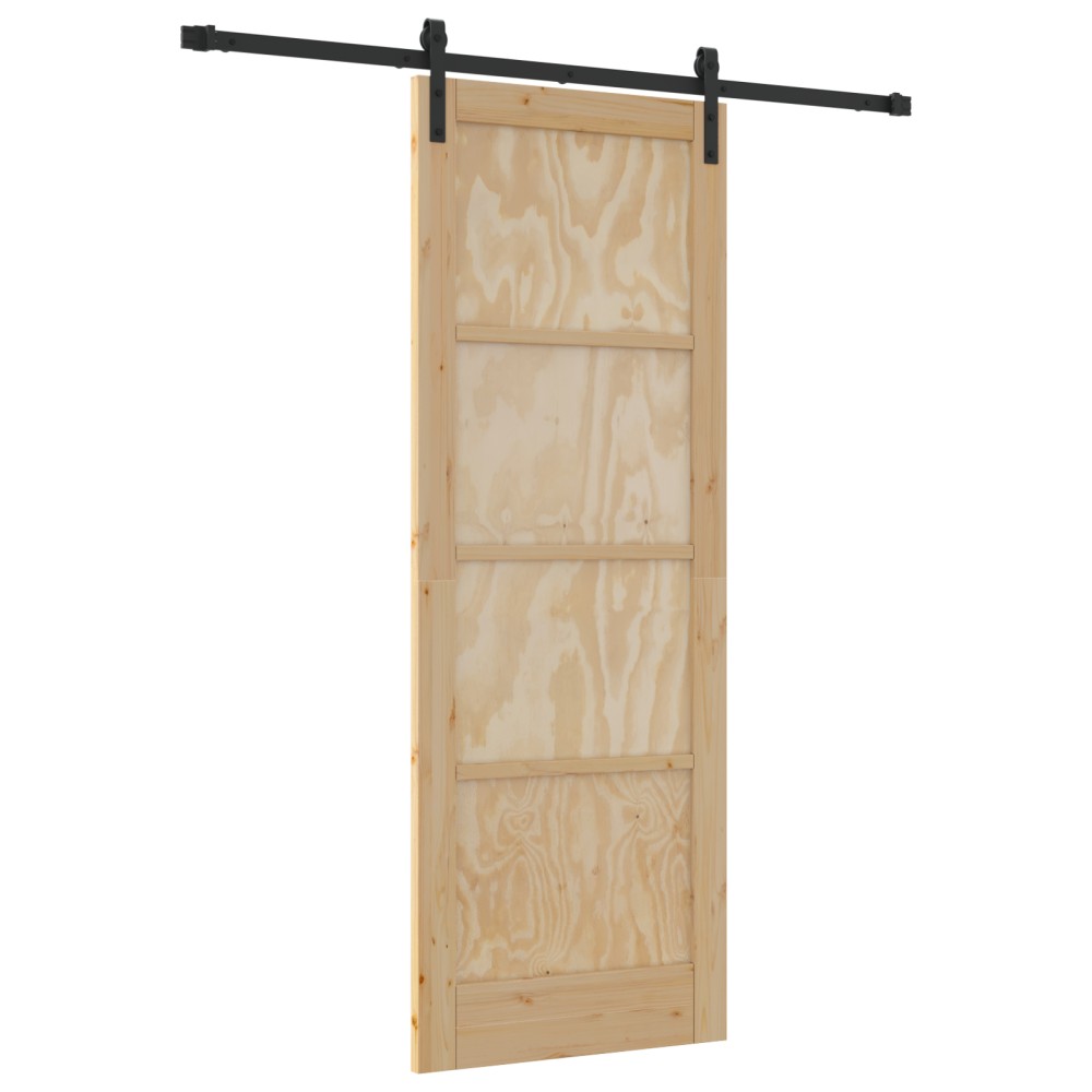 Ușa glisantă vidaXL cu accesorii 78x211 cm Lemn masiv de pin