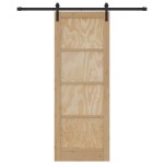 Ușa glisantă vidaXL cu accesorii 78x211 cm Lemn masiv de pin Ușa glisantă vidaXL cu accesorii 78x211 cm Lemn masiv de pin