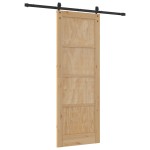 Ușa glisantă vidaXL cu accesorii 78x211 cm Lemn masiv de pin Ușa glisantă vidaXL cu accesorii 78x211 cm Lemn masiv de pin
