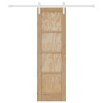 vidaXL Ușa Glisantă Manual Natural și alb 61 x 198.5 cm vidaXL Ușa Glisantă Manual Natural și alb 61 x 198.5 cm