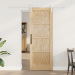 vidaXL Ușa Glisantă Manual Natural și alb 73.5 x 198.5 cm vidaXL Ușa Glisantă Manual Natural și alb 73.5 x 198.5 cm
