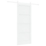 vidaXL Ușa Glisantă Manual Alb 83 x 202 cm Lemn de pin solid și oțel vidaXL Ușa Glisantă Manual Alb 83 x 202 cm Lemn de pin solid și oțel