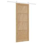Ușa glisantă vidaXL cu set de accesorii 83x211 cm din lemn masiv de pin