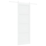 vidaXL Ușa Glisantă Manual Alb 83 x 232 cm Lemn de pin solid și oțel vidaXL Ușa Glisantă Manual Alb 83 x 232 cm Lemn de pin solid și oțel
