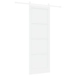 vidaXL Ușa Glisantă Manual Alb 83 x 232 cm Lemn de pin solid și oțel vidaXL Ușa Glisantă Manual Alb 83 x 232 cm Lemn de pin solid și oțel