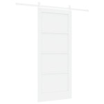 vidaXL Ușa Glisantă Manual Alb 86 x 198.5 cm Lemn de pin solid și oțel vidaXL Ușa Glisantă Manual Alb 86 x 198.5 cm Lemn de pin solid și oțel